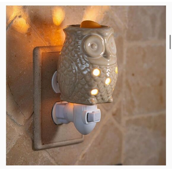 Wax Warmer Owl Plug In Scented Home Fragrance Essential Oils Melts Night Light - Picture 5 of 7